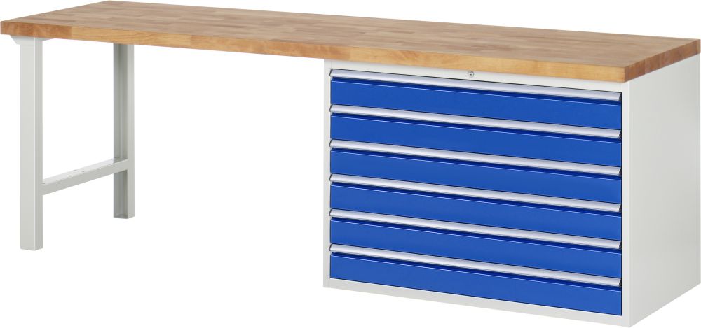 Produktbild RAU Werkbank 7000 Modell 7716 mit 2500 x 700 mm