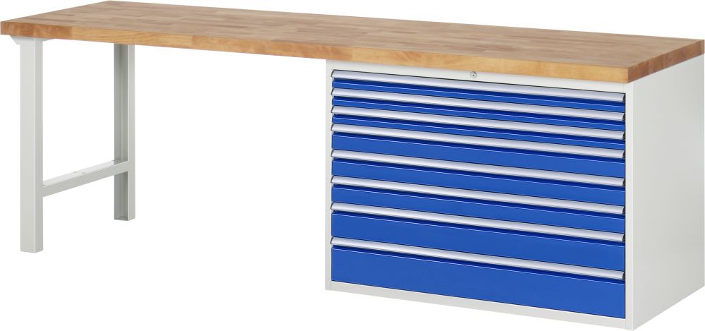 Produktbild RAU Werkbank 7000 Modell 7719 2500 mm in der Breite