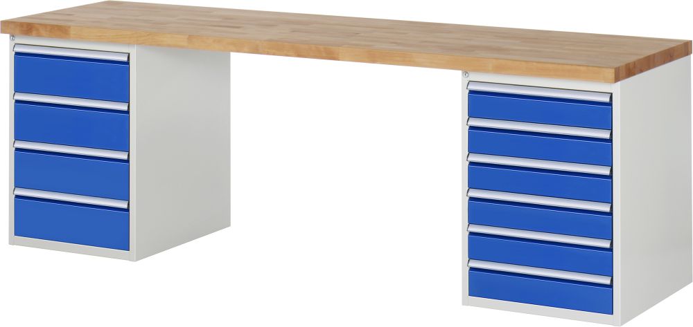 Produktbild RAU Werkbank 7000 Modell 7821-3 mit 2500 x 700 mm