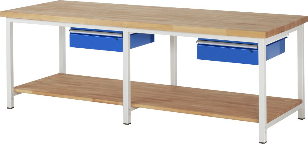 Produktbild Rau Werkbank Modell 8001 Breite 2500 mm x Tiefe 900 mm x Höhe 840 mm