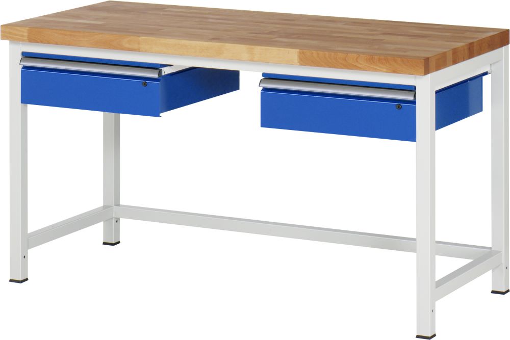 Produktbild Rau Werkbank Modell 8002 2 Schubladen Breite 1500 mm x Tiefe 700 mm x Höhe 840 mm