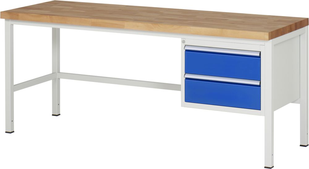 Produktbild RAU Werkbank 8000 Modell 8125 Maße 2000 x 700 mm