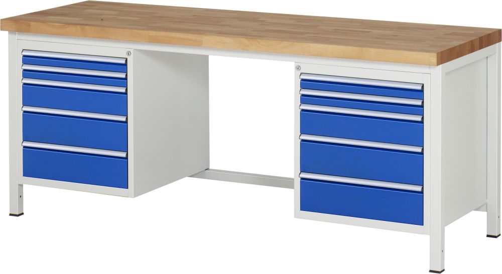 Produktbild RAU Werkbank 8000 Modell 8184 Maße 2000 x 700 mm