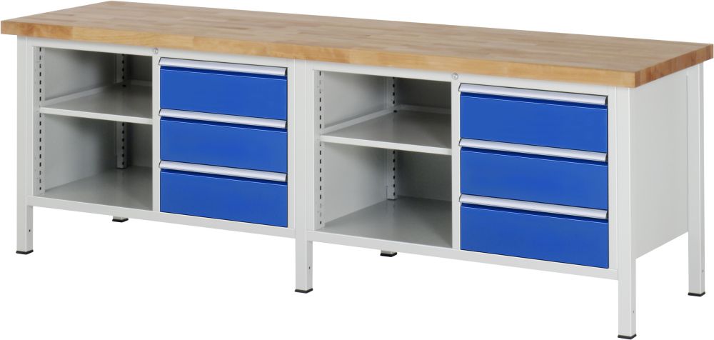 Produktbild RAU Werkbank 8000 Modell 8462 mit 2500 x 700 mm