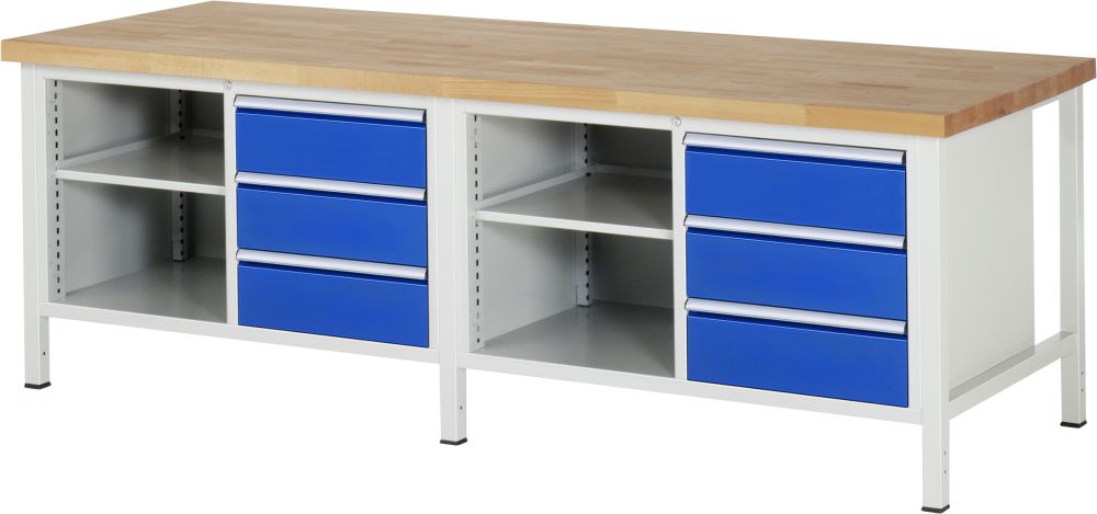 Produktbild RAU Werkbank 8000 Modell 8462 Breite 2500 mm