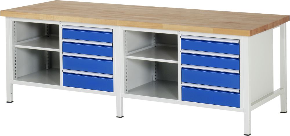 Produktbild RAU Werkbank 8000 Modell 8463 Breite 2500 mm