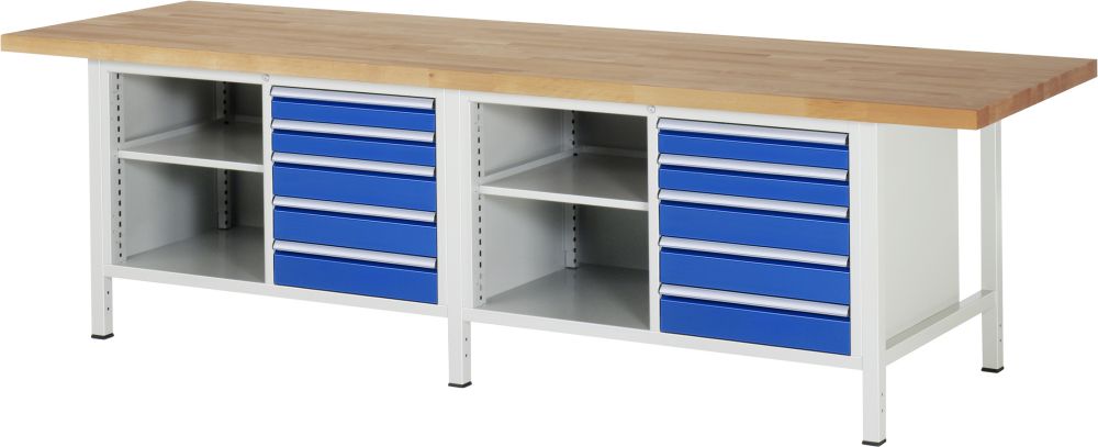 Produktbild RAU Werkbank Serie 8000 Modell 8464 Breite 3000 mm bild 1