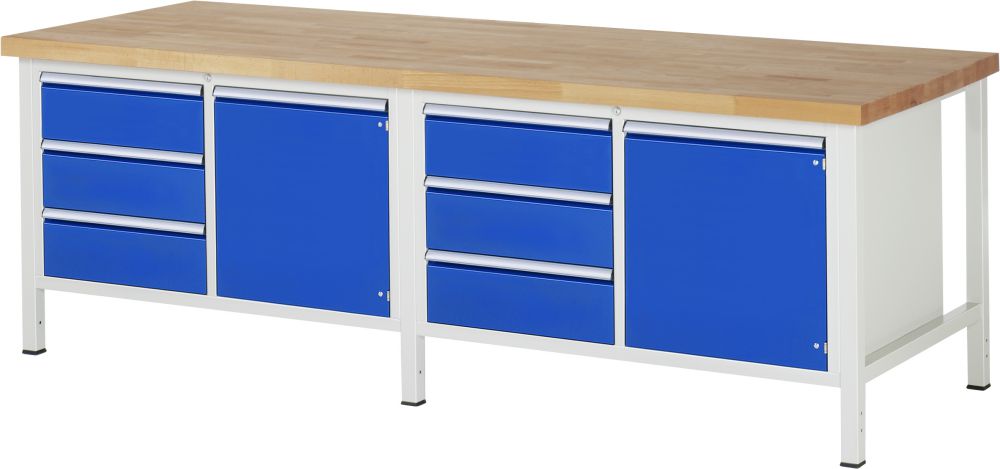 Produktbild RAU Werkbank 8000 Modell 8468 Breite 2500 mm