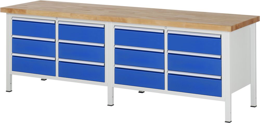 Produktbild RAU Werkbank Serie 8000 Modell 8473 Breite 2500 mm bild 1