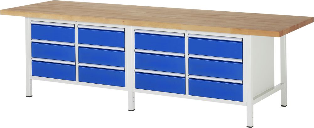 Produktbild RAU Werkbank 8000 Modell 8473 3000 mm in der Breite