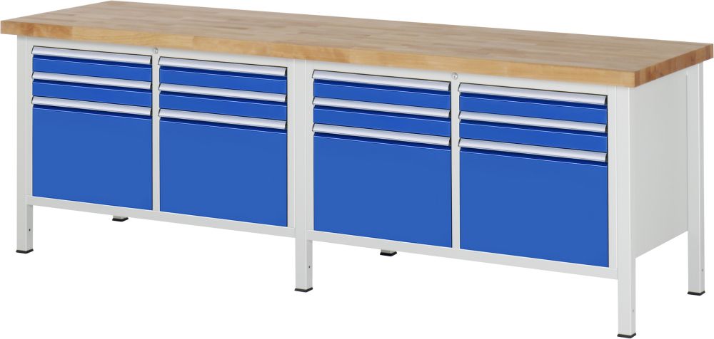 Produktbild RAU Werkbank 8000 Modell 8474 mit 2500 x 700 mm