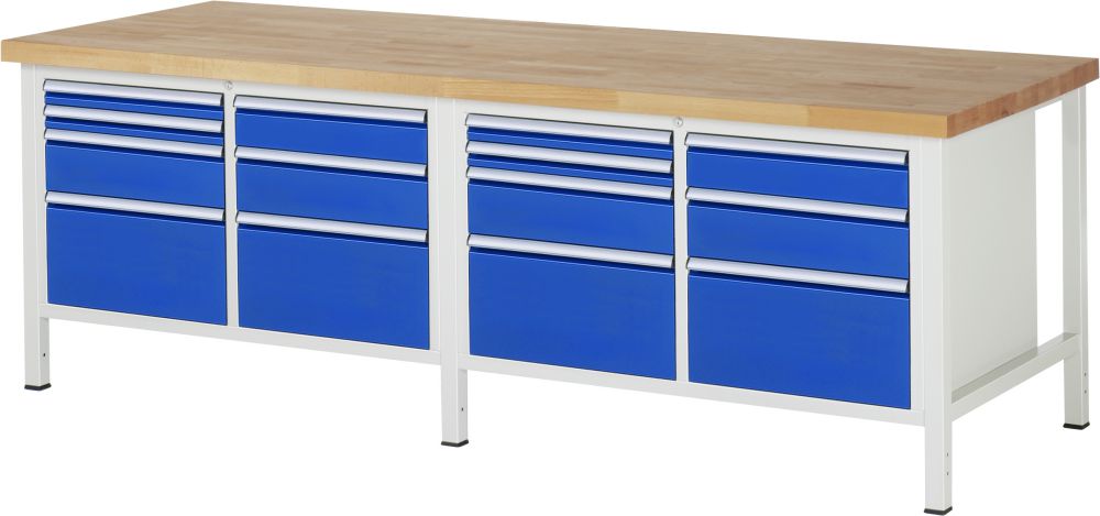 Produktbild RAU Werkbank 8000 Modell 8476 mit 2500 x 900 mm