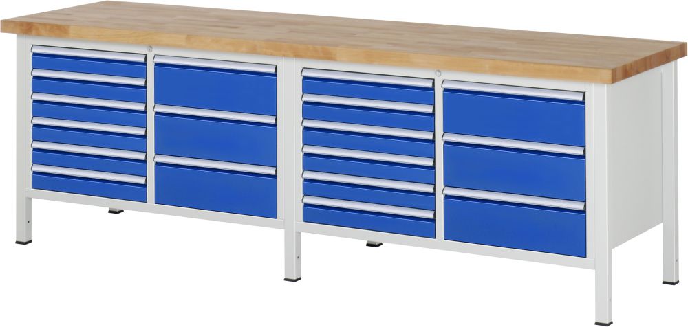 Produktbild RAU Werkbank 8000 Modell 8479 2500 mm in der Breite