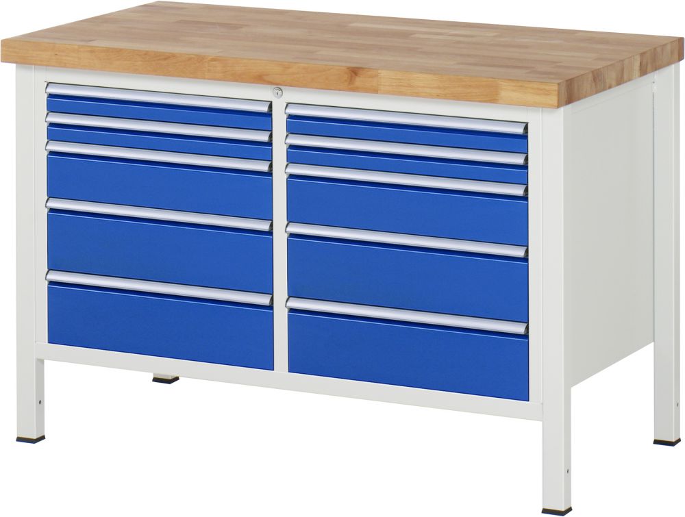 Produktbild RAU Werkbank 8000 Modell 8480 Breite 1250 mm Stärke 40 mm