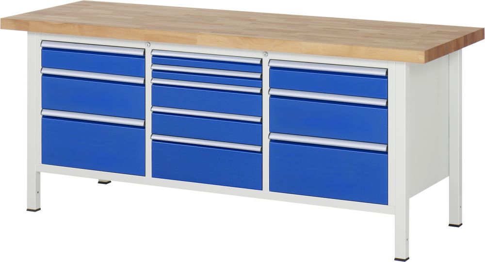 Produktbild RAU Werkbank 8000 Modell 8578 2000 x 700 mm Stärke 40 mm