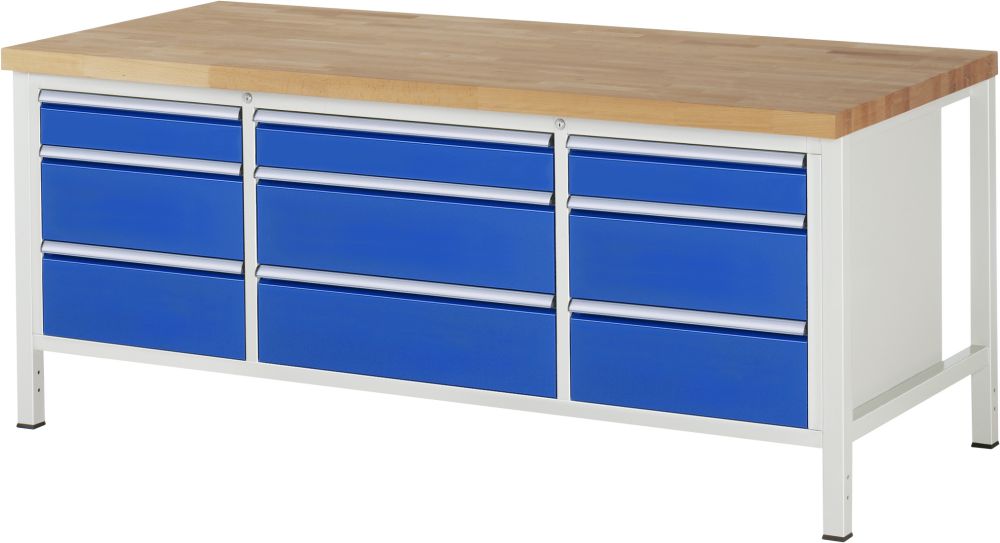 Produktbild RAU Werkbank 8000 Modell 8753 2000 x 840 bis 1040 mm