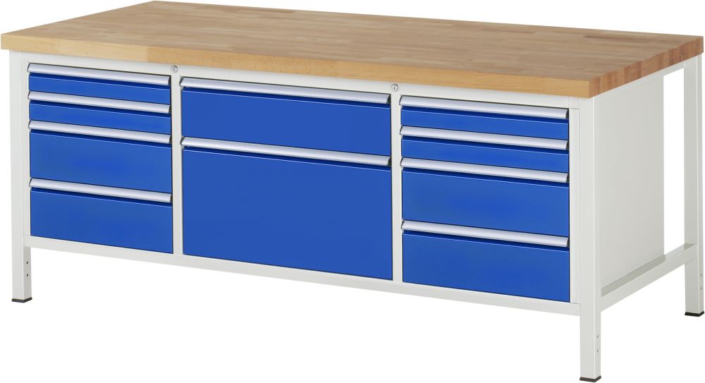 Produktbild RAU Werkbank 8000 Modell 8755 Arbeitsplatte 40 mm 2000 mm