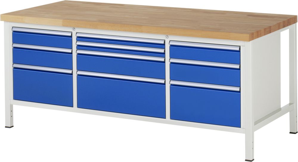 Produktbild RAU Werkbank 8000 Modell 8756 Arbeitsplatte 40 mm 2000 mm