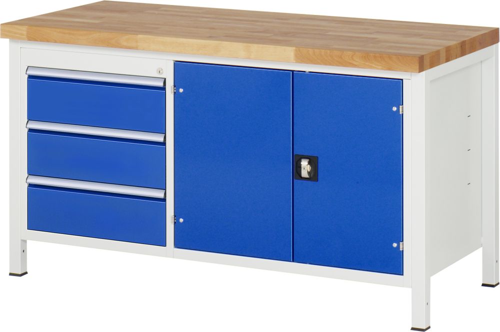 Produktbild RAU Werkbank 8000 Modell 8904 mit Unterbaucontainer 1500 mm