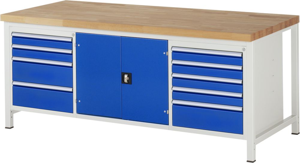 Produktbild RAU Werkbank 8000 Modell 8908 Arbeitsplatte 40 mm 2000 mm