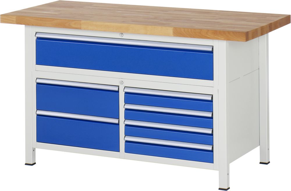 Produktbild RAU Werkbank 8000 Modell 8921 Arbeitsplatte 40 mm 1500 mm