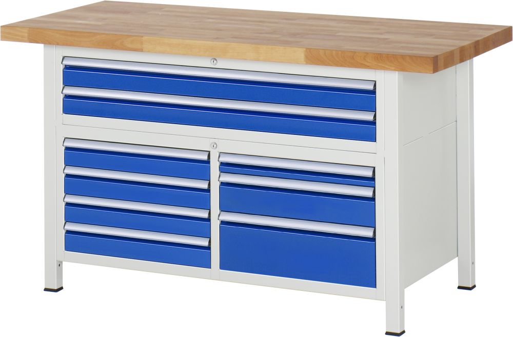 Produktbild RAU Werkbank 8000 Modell 8923 1500 mm mit Höhenverstellung