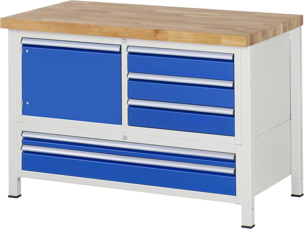 Produktbild RAU Werkbank 8000 Modell 8932 in den Maßen 1250 x 840 x 700 mm