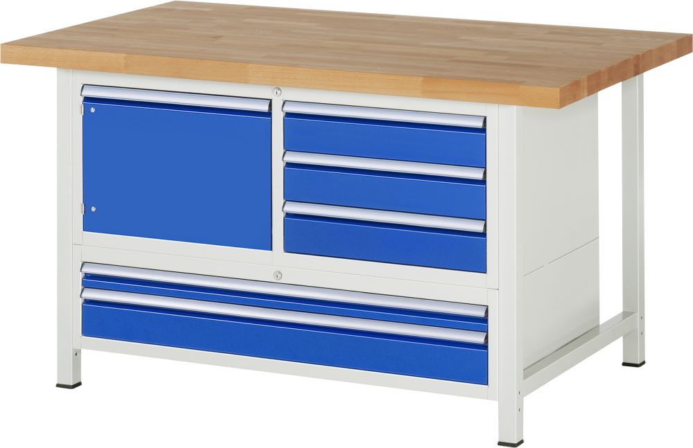 Produktbild RAU Werkbank 8000 Modell 8932 1500 mm breit 840 bis 1040 mm