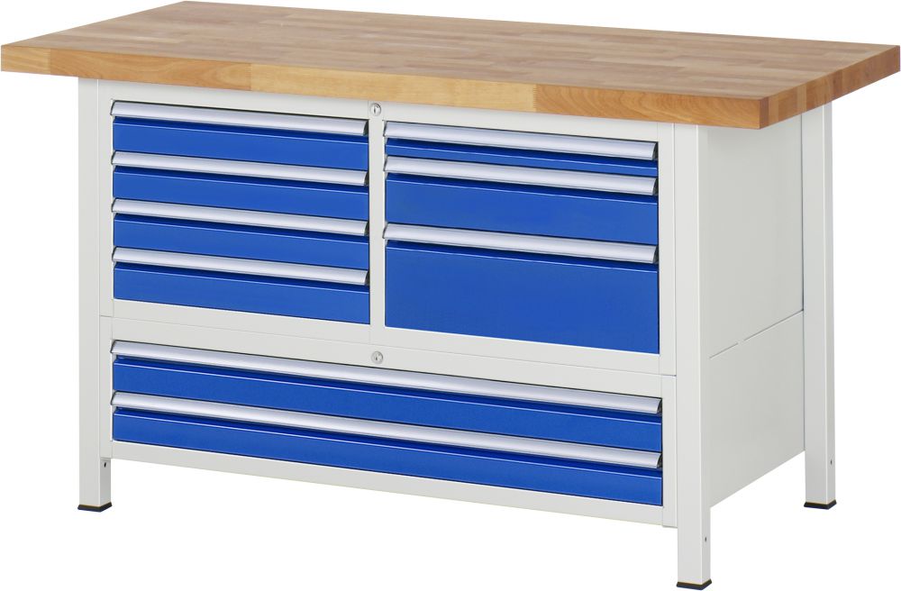 Produktbild RAU Werkbank 8000 Modell 8933 in den Maßen 1500 x 840 x 700 mm