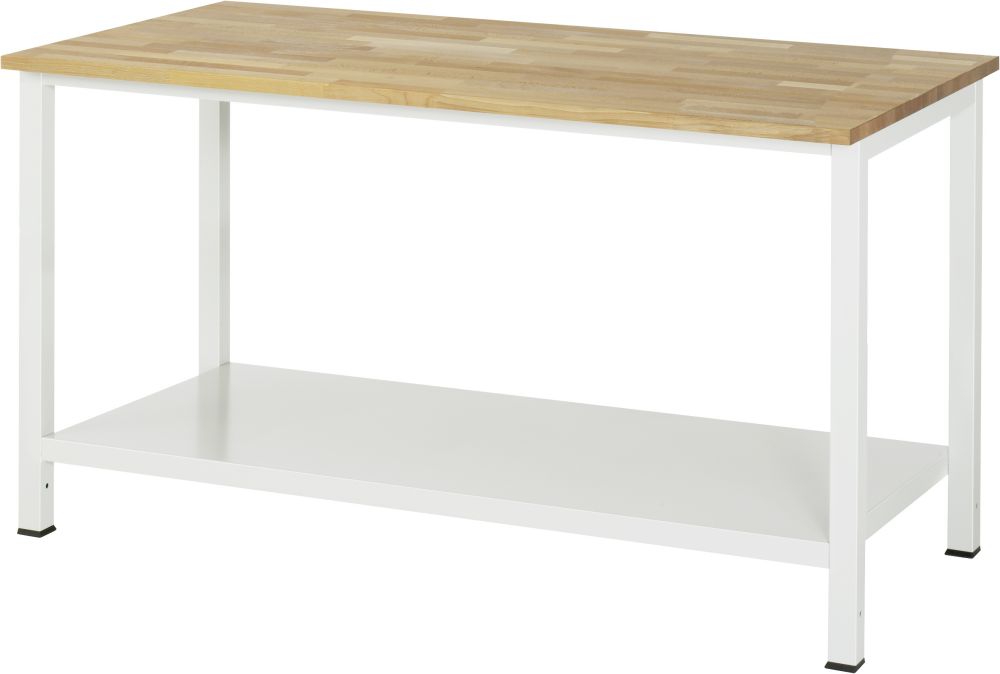 Produktbild RAU Werktisch Serie 900 Buche Massiv Arbeitsplatte Breite 1500 mm