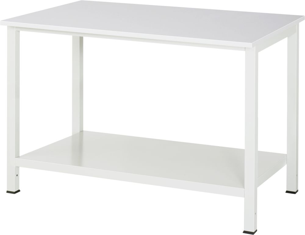 Produktbild RAU Werktisch Serie 900 Melaminharzbeschichtung Breite 1250 mm