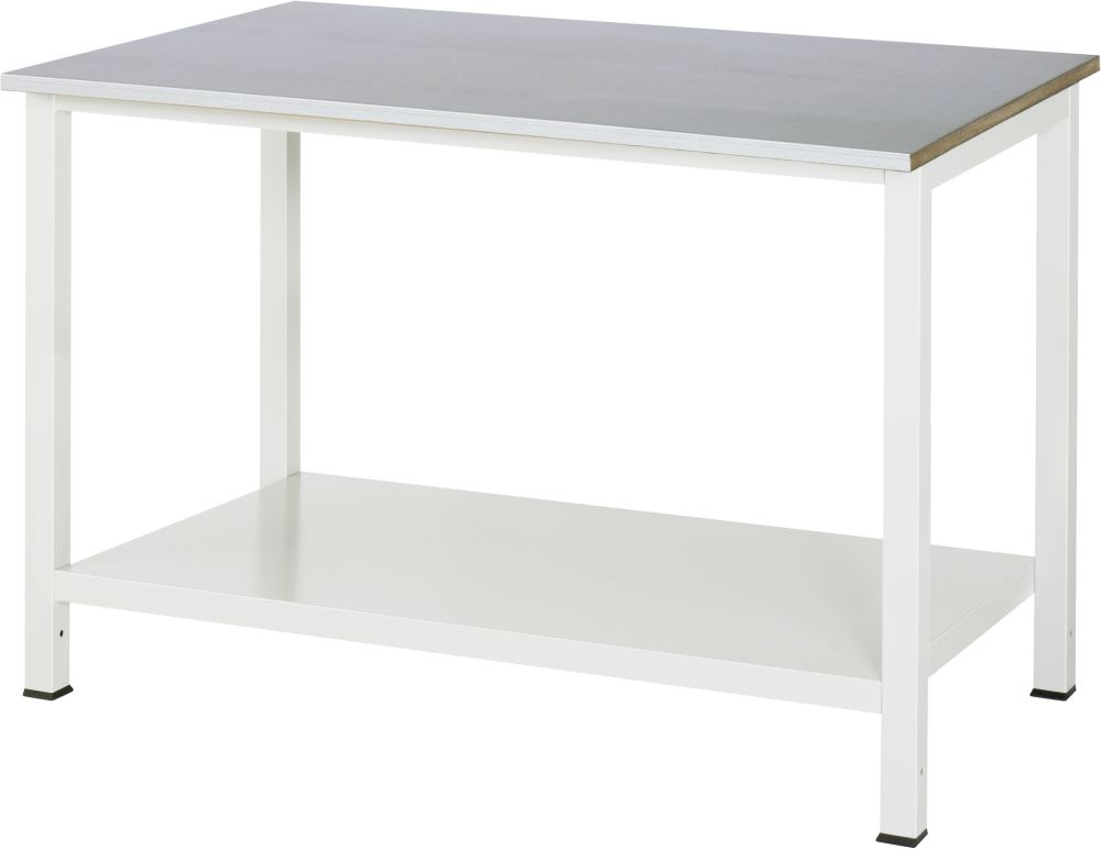 Produktbild RAU Werktisch 900 Arbeitsplatte mit Stahlblechbelag 1250 x 825 x 800 mm