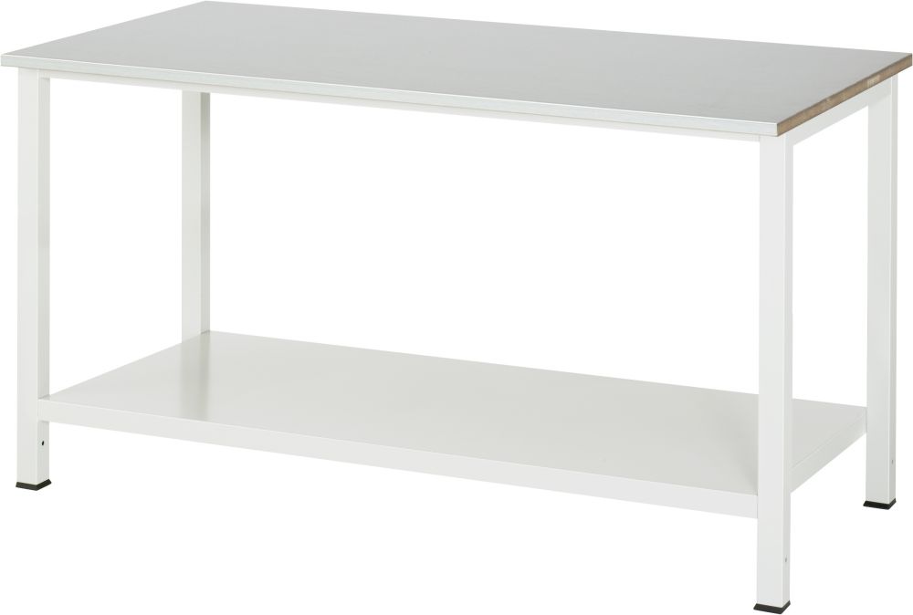 Produktbild RAU Werktisch 900 Arbeitsplatte mit Stahlblechbelag 1500 x 825 x 800 mm