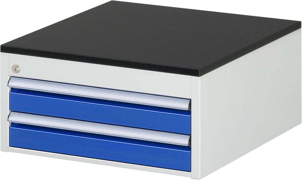 Produktbild Rau Schubladenschrank Serie 7000 2 Schubladen-Größe-L Arbeitsplatte Melaminharz