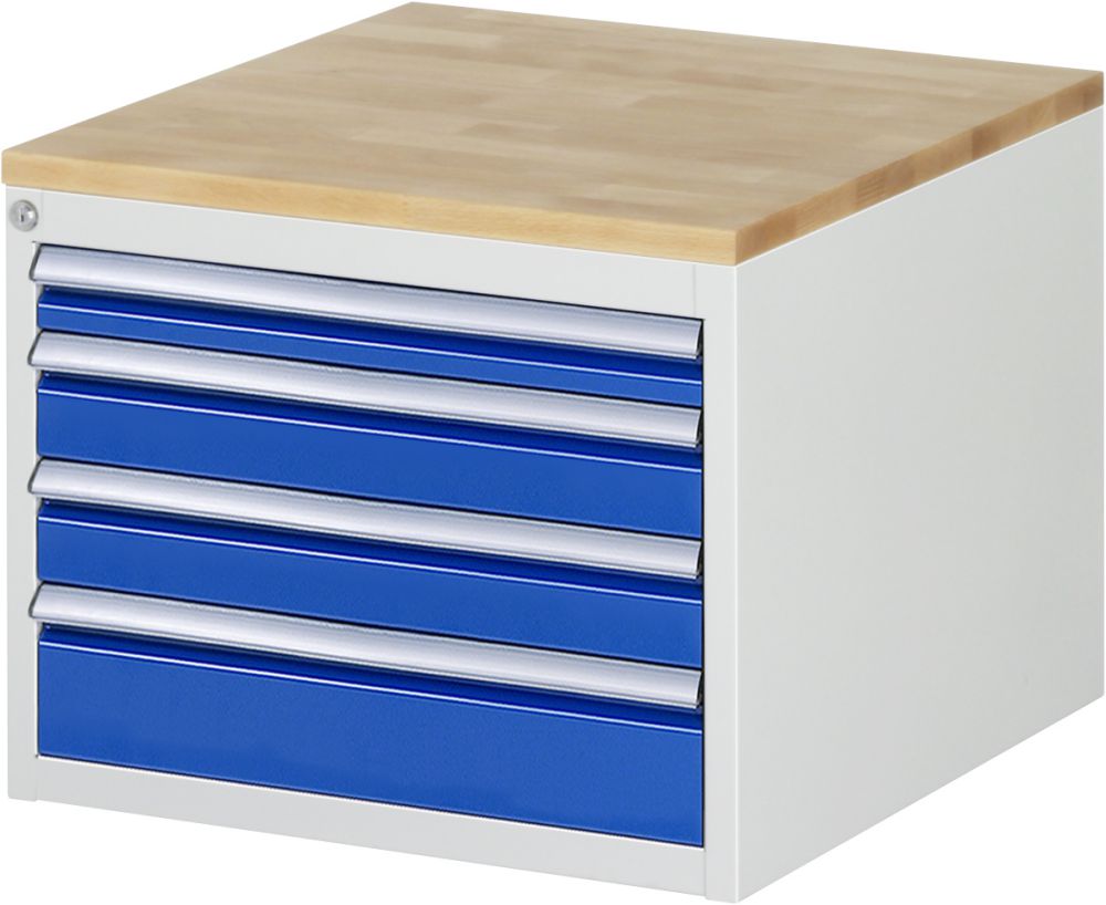 Produktbild RAU Schubladenschrank Serie 7000 4 Schubladen Größe L Breite 580 mm bild 1