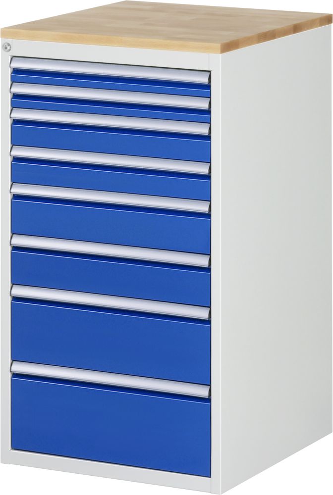 Produktbild Rau Schubladenschrank Serie 7000 inclusive Buche Arbeitsplatte mit Zentralverschluss