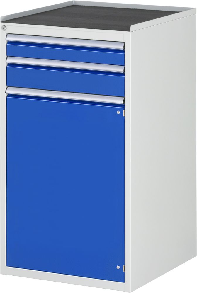 Produktbild Rau Schubladenschrank Serie 7000 2 Schubladen RAL7035 RAL5010 Höhe 1035 mm