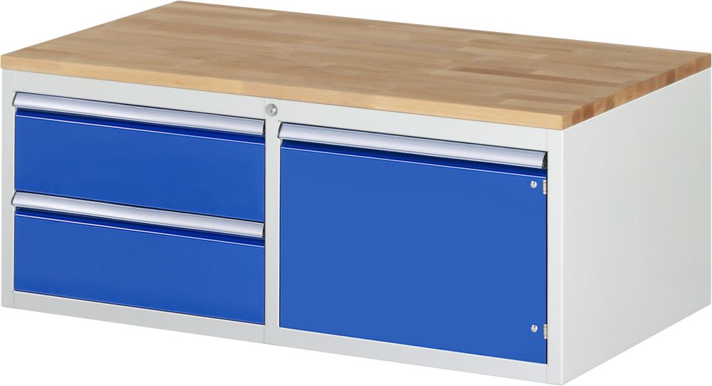Produktbild RAU Schubladenschrank Serie 7000 inclusive Arbeitsplatte Buche bild 1