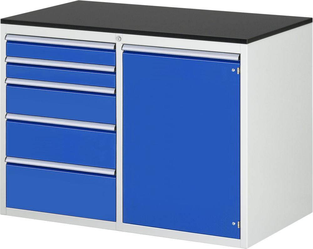 Produktbild RAU Schubladenschrank Serie 7000 inclusive Arbeitsplatte Melaminharz bild 1