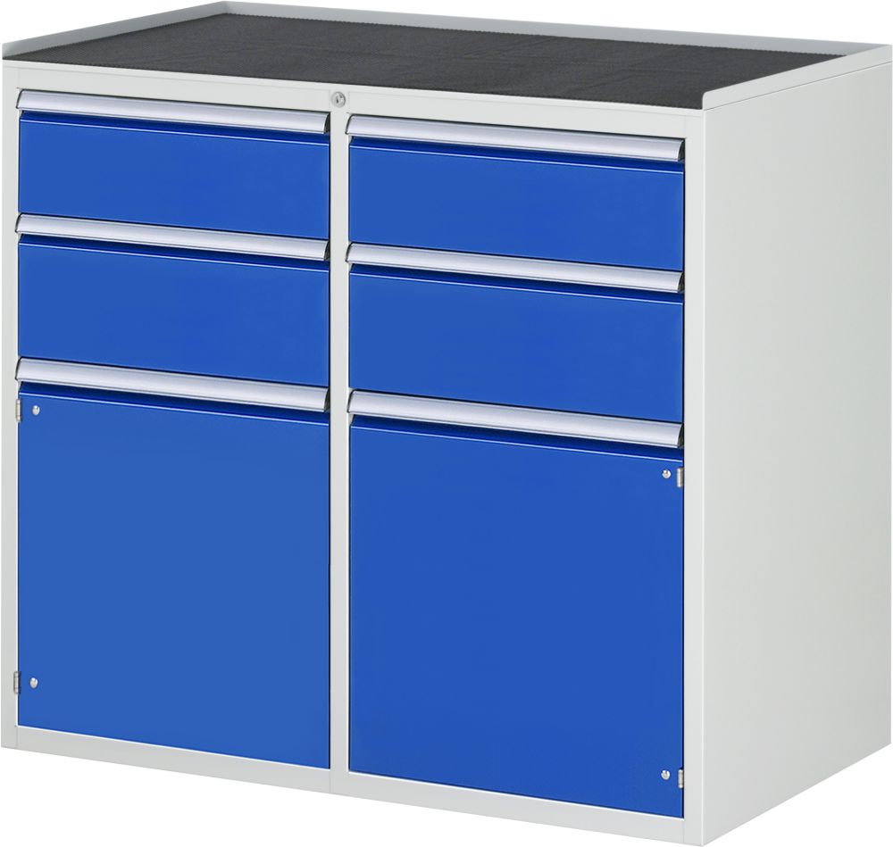 Produktbild Rau Schubladenschrank Serie 7000 4 Schubladen 2 Flügeltüren T 650 mm H 1035 mm