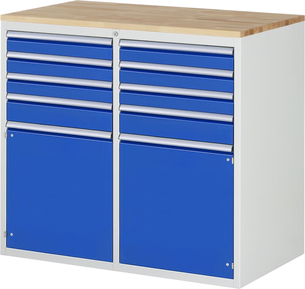 Produktbild RAU Schubladenschrank Serie 7000 8 Schubladen Größe L Breite 145 mm bild 1