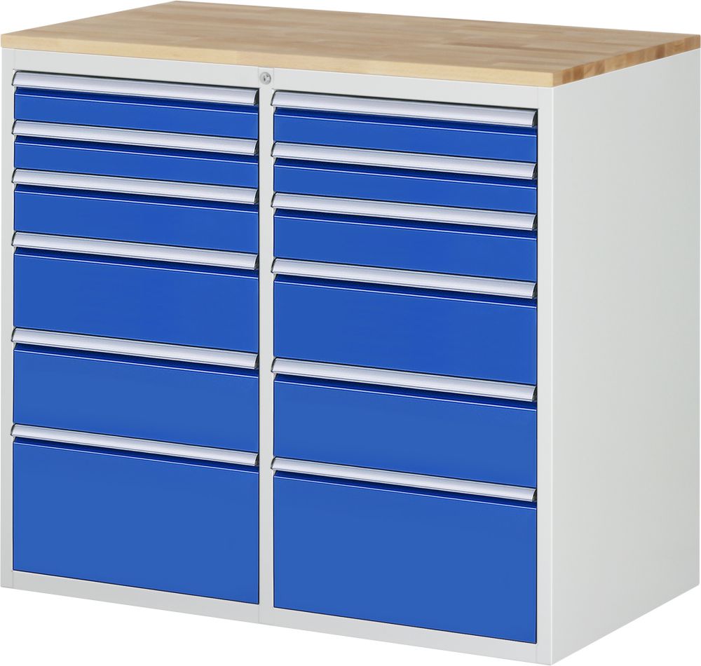 Produktbild Rau Schubladenschrank Serie 7000 links 6 x Schubladen Buche rechts 6 Schubladen