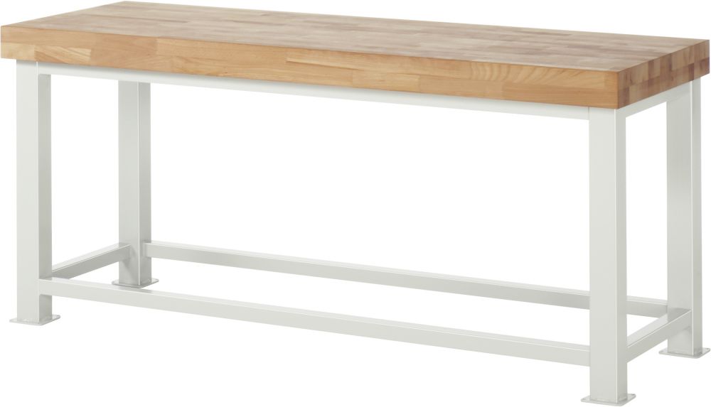 Produktbild RAU Schwerlastwerkbank Breite 2000 mm x Tiefe 900 mm x Höhe 900 mm, Gestell RAL7035