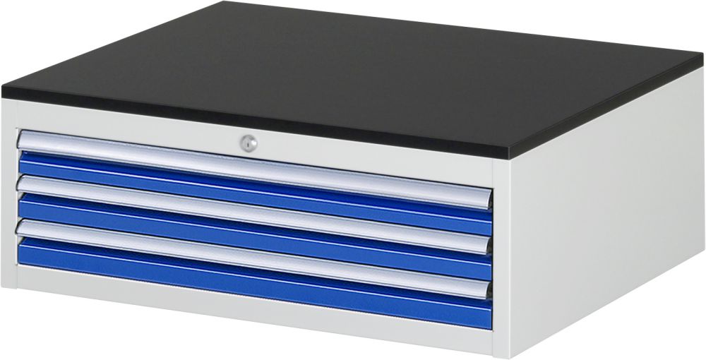 Produktbild Rau Schubladenschrank Serie 7000 Höhe 280 mm Melaminharz RAL7035 RAL5010