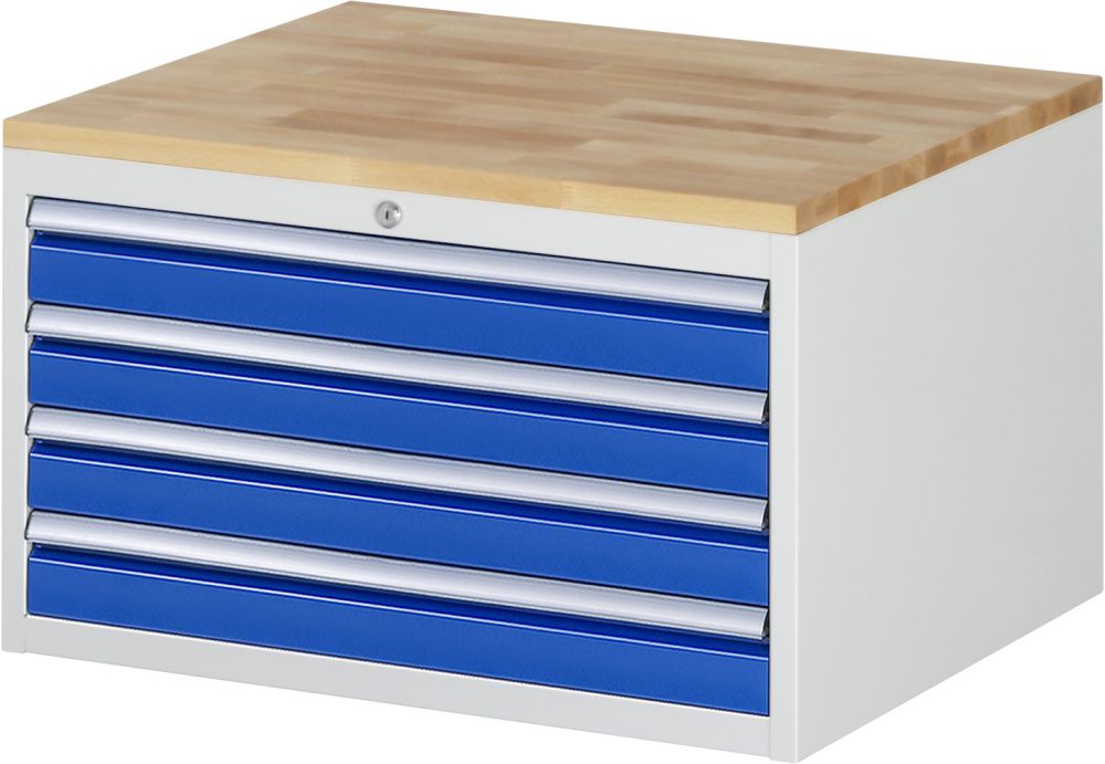 Produktbild RAU Schubladenschrank Serie 7000 4 Schubladen Größe XL Breite 770 mm