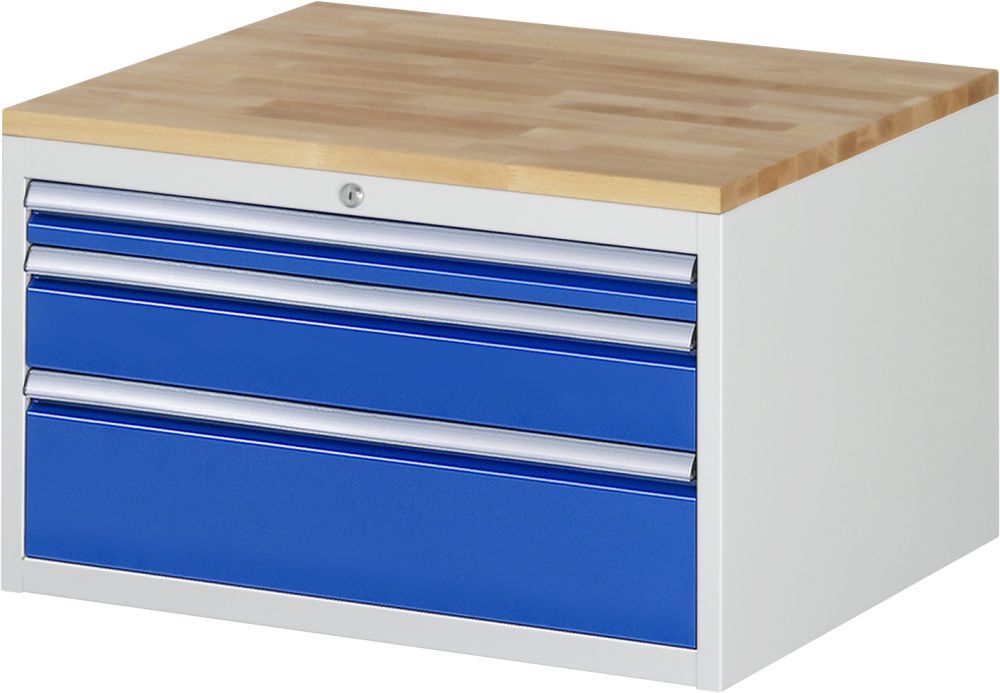 Produktbild Rau Schubladenschrank Plattenstärke 25 mm Serie 7000 3 Schubladen B 770 mm
