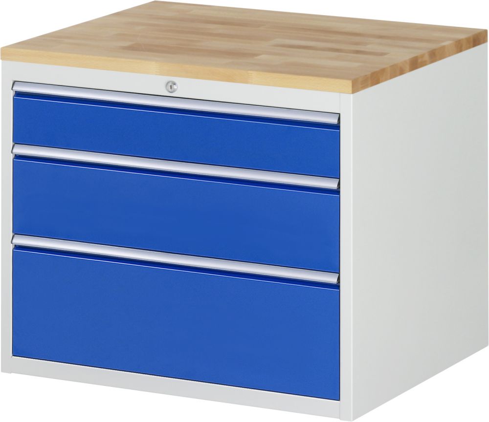 Produktbild RAU Schubladenschrank Serie 7000 3 Schubladen Größe XL Breite 770 mm bild 1