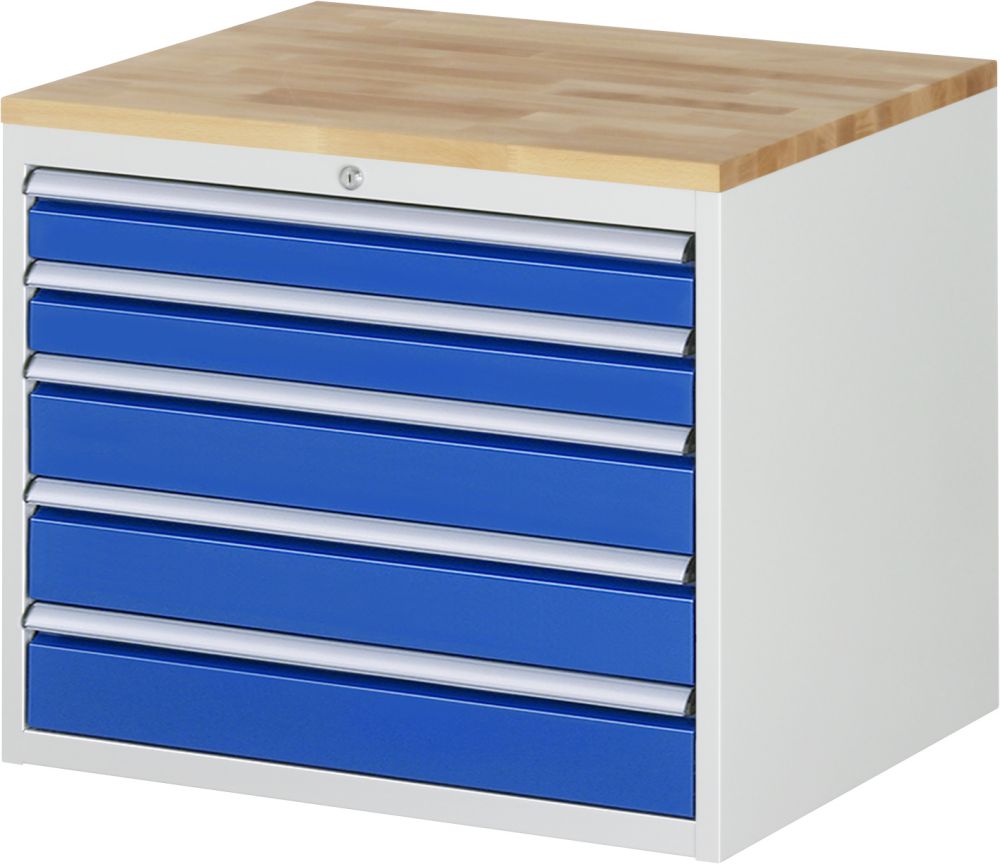 Produktbild RAU Schubladenschrank Serie 7000 5 Schubladen Größe XL Breite 770 mm bild 1