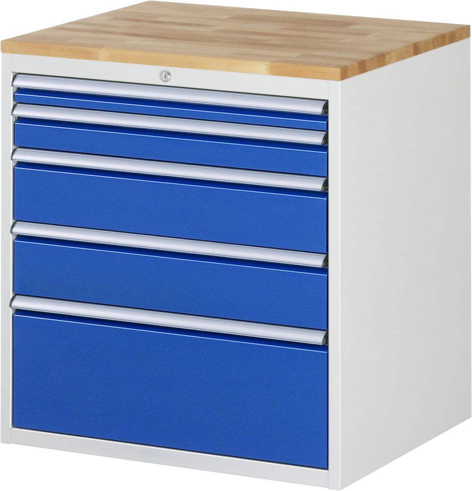 Produktbild Rau Schubladenschrank 7000 Buchenplatte Massiv 25 mm 5 Schubladen
