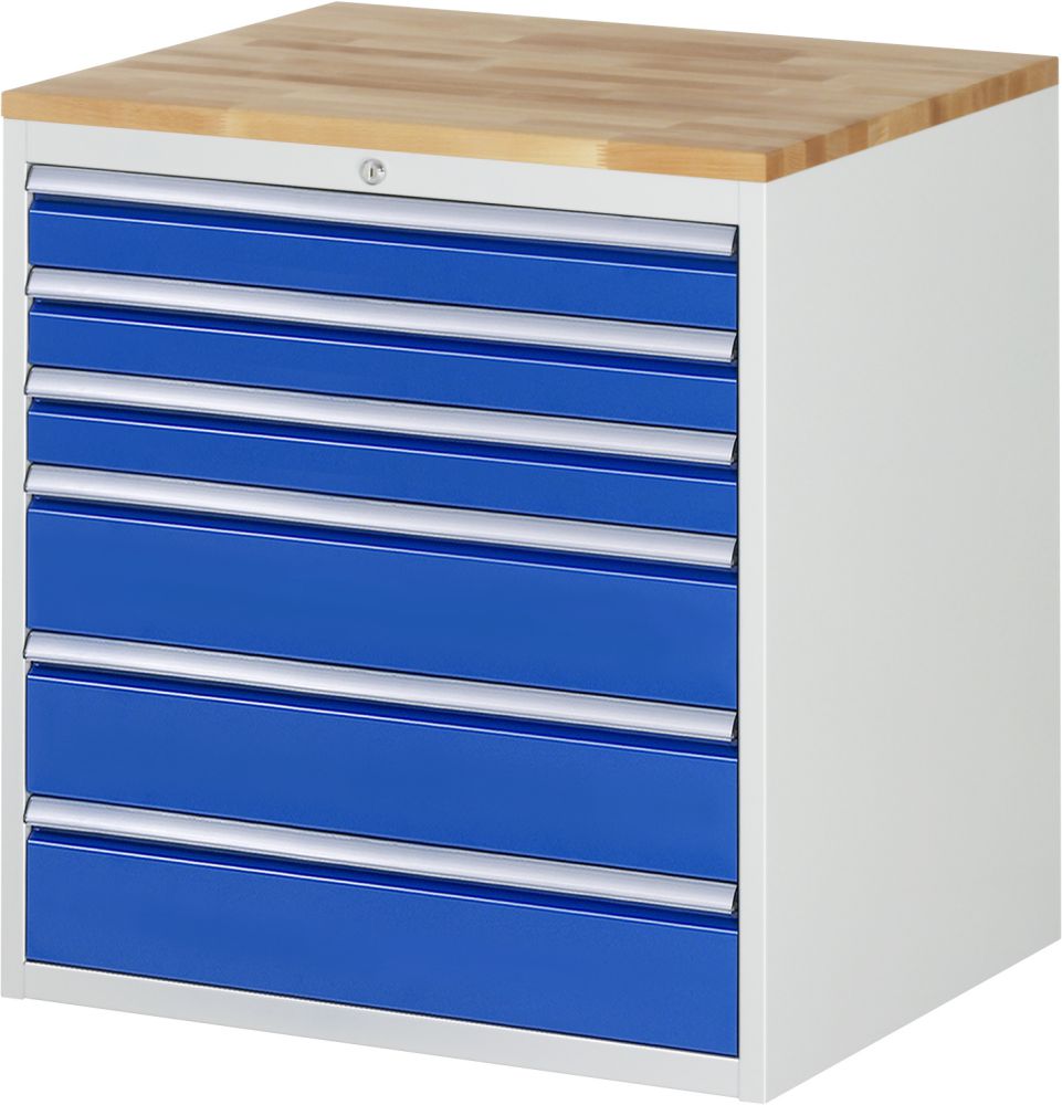 Produktbild Rau Schubladenschrank 7000 6 Schubladen Buche Massiv Stärke 25 mm